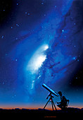 Amateur astronomy,computer artwork