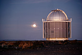 Moon over South African observatory