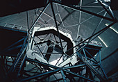 View of the primary mirror of the Keck Telescope