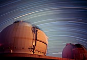 Keck I and II observatories on Mauna Kea,Hawaii