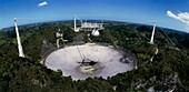 Upgraded Arecibo radio telescope with subreflector