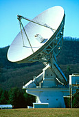 View of the radio telescope at Green Bank