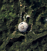 Arecibo Observatory,satellite image