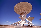 Dish antennae of the VLA radio telescope,NM,USA