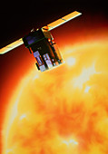 SOHO solar satellite