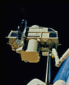 ORFEUS-SPAS satellite after retrieval,STS-51