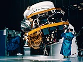 Exosat satellite under construction