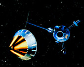 Galileo spacecraft and Jupiter probe