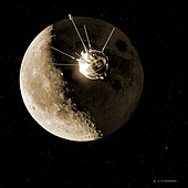 Luna 1 spacecraft at the Moon,1959