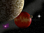 Artwork of the hypothetical Planet 'P'