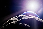 Near-Earth asteroid Apophis,artwork