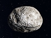 Vesta asteroid,artwork