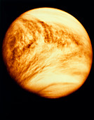 Pioneer-Venus UV image of Venus showing clouds