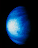 False colour image of Venus sulphuric acid clouds