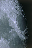 Mare and craters on the Moon