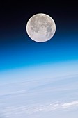 Full Moon above Earth,from the ISS