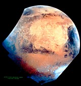 Colour-enhanced image of Mars