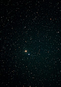 Optical image of Mars near the bright star Spica