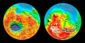 3-D topography of Mars