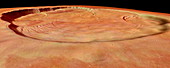 Olympus Mons caldera,Mars