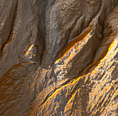 Gullies on Mars,satellite image