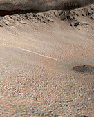 Possible water on Mars,satellite image