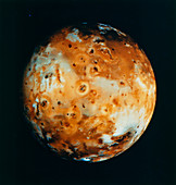 Voyager 1 composite image of Jupiter's moon Io