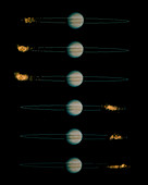 Jupiter's moon,Io,with sodium cloud