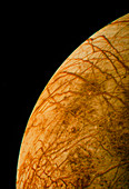 Voyager 2 photo of Europa,one of Jupiter's moons