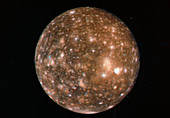 Voyager 2 photo of Callisto,Jupiter's fourth moon