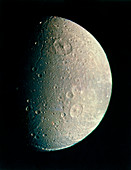 Voyager 1 image of Saturn's moon Dione