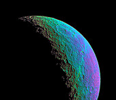 Saturn's moon Rhea,Cassini image