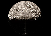 Voyager 2 mosaic image of the surface of Miranda