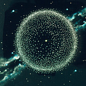 Artwork representing the Oort cloud