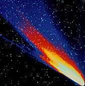 False-colour optical image of Comet West