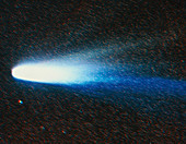 Composite image of comet Halley