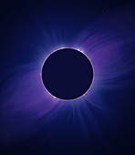 Solar corona at eclipse