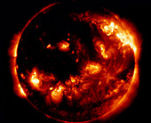 X-ray image of the Sun taking before an eclipse