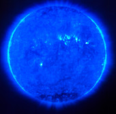SOHO satellite image of the sun's atmosphere