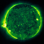 SOHO satellite image of the sun's atmosphere