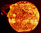 Solar loop prominence