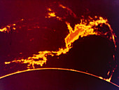 Optical photograph of a solar prominence