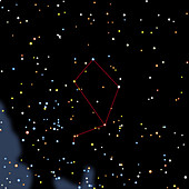 Computer artwork of the constellation of Libra
