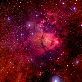 Emission nebula NGC 896,optical image