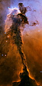 Gas pillar in the Eagle nebula