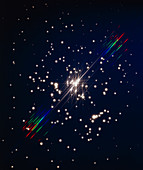 Starfield demonstrating astronomical spectroscopy