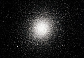 Optical photo of globular cluster Omega Centauri