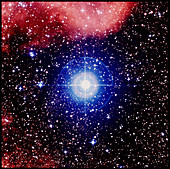 Nebula around star HD 161840