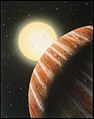 Artwork of the Tau Bootes b planet