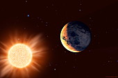 Planet orbiting Barnard's Star